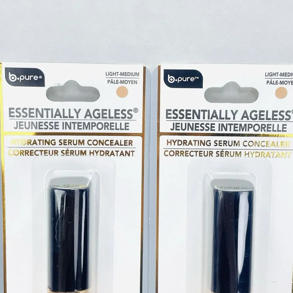 3 Pack B-Pure ESSENTIALLY AGELESS Hydrating Serum Concealer LIGHT MEDIUM New